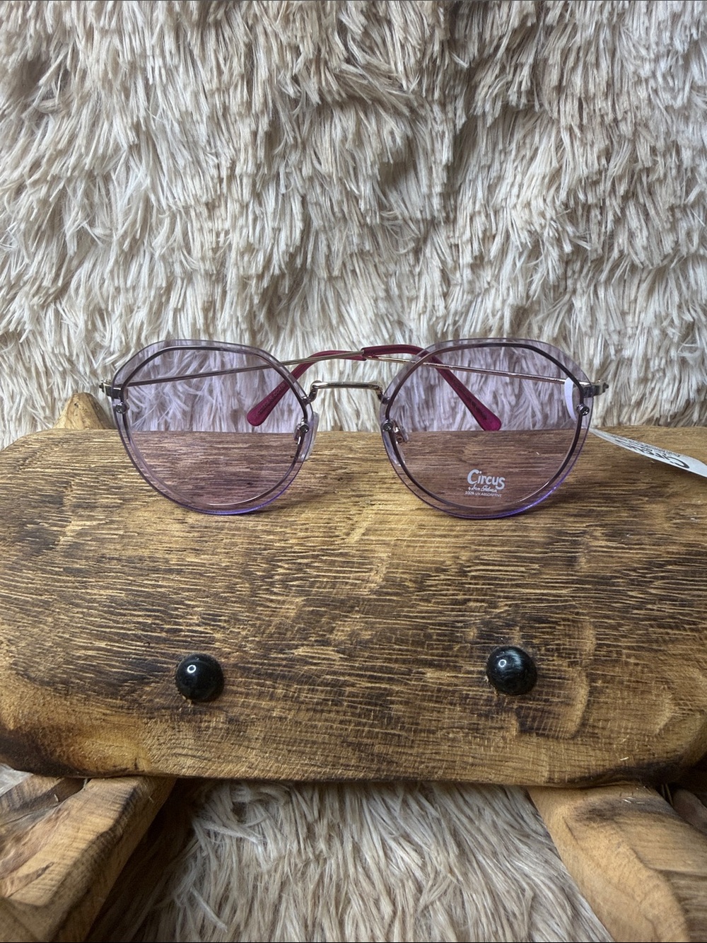 Circus by Sam Edelman Purple Gradient Aviator Sunglasses